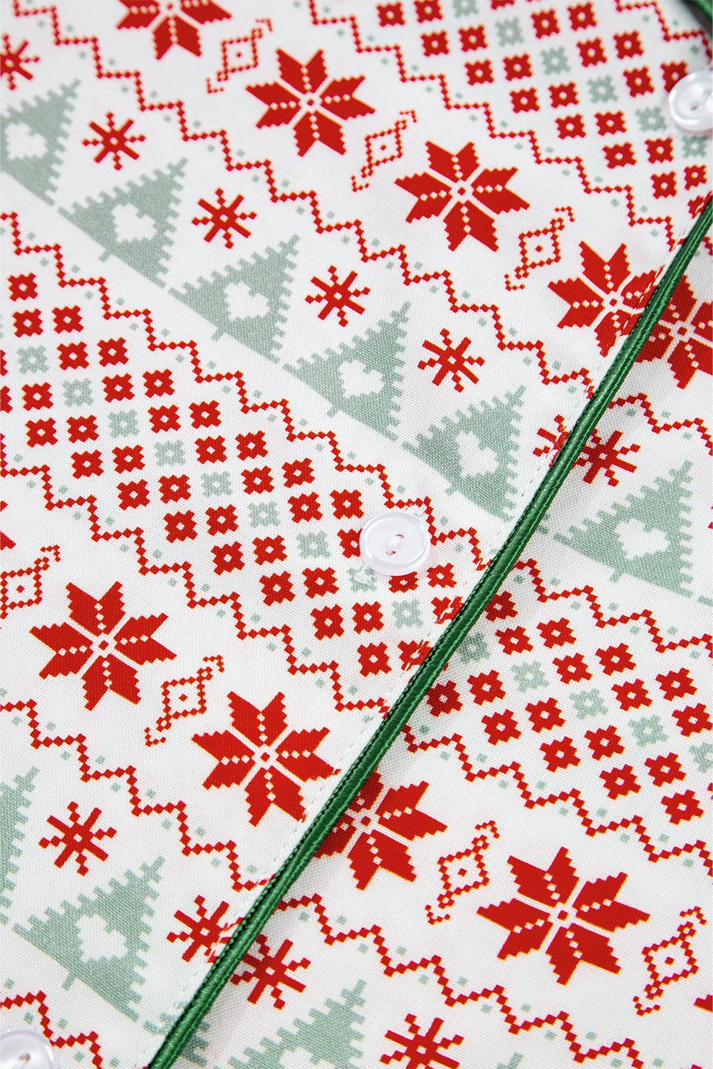 Christmas Print Shirt Pyjama Set - eAura