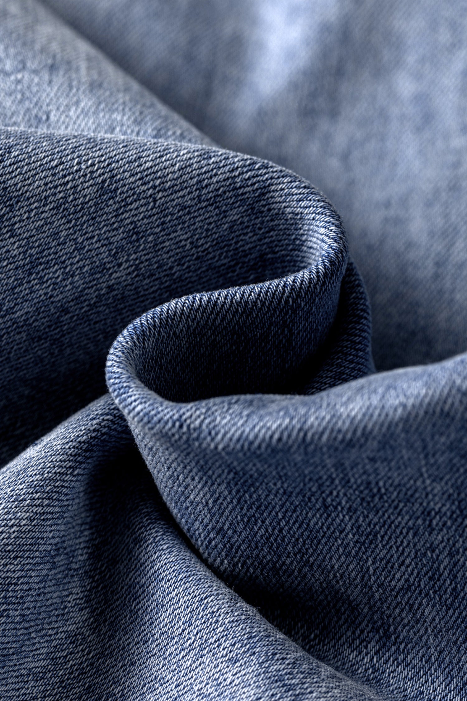 Turn-up Cuffs Loose Jeans – Beau Blue
