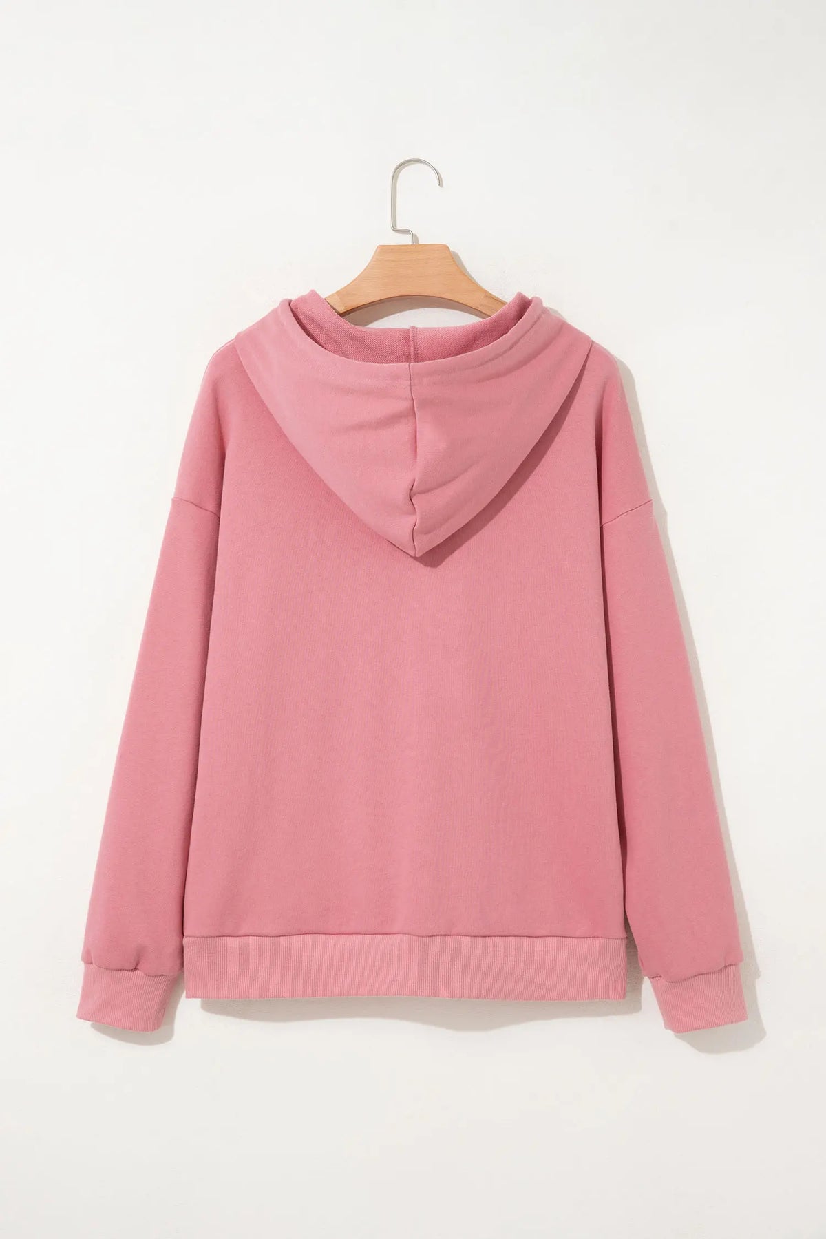 Casual Hoodie Chenille Letter Graphic Good Vibes