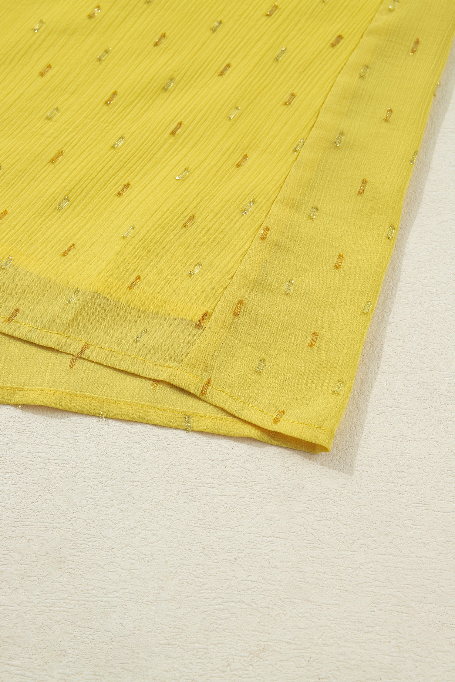 Metallic Jacquard Short Sleeve Shirt - eAura