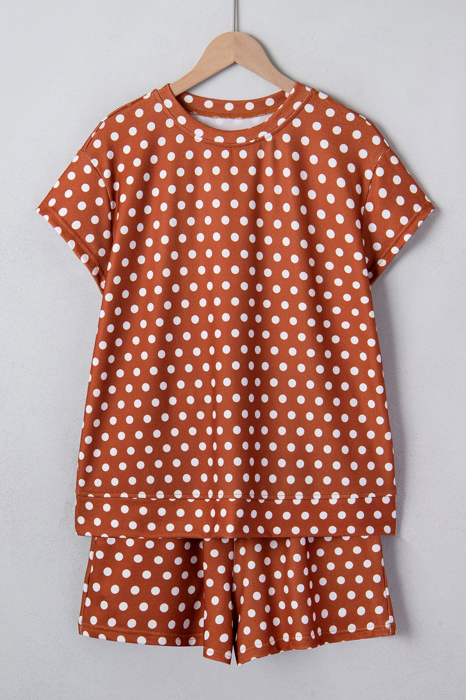 Polka Dot Print Short Co-ord Set