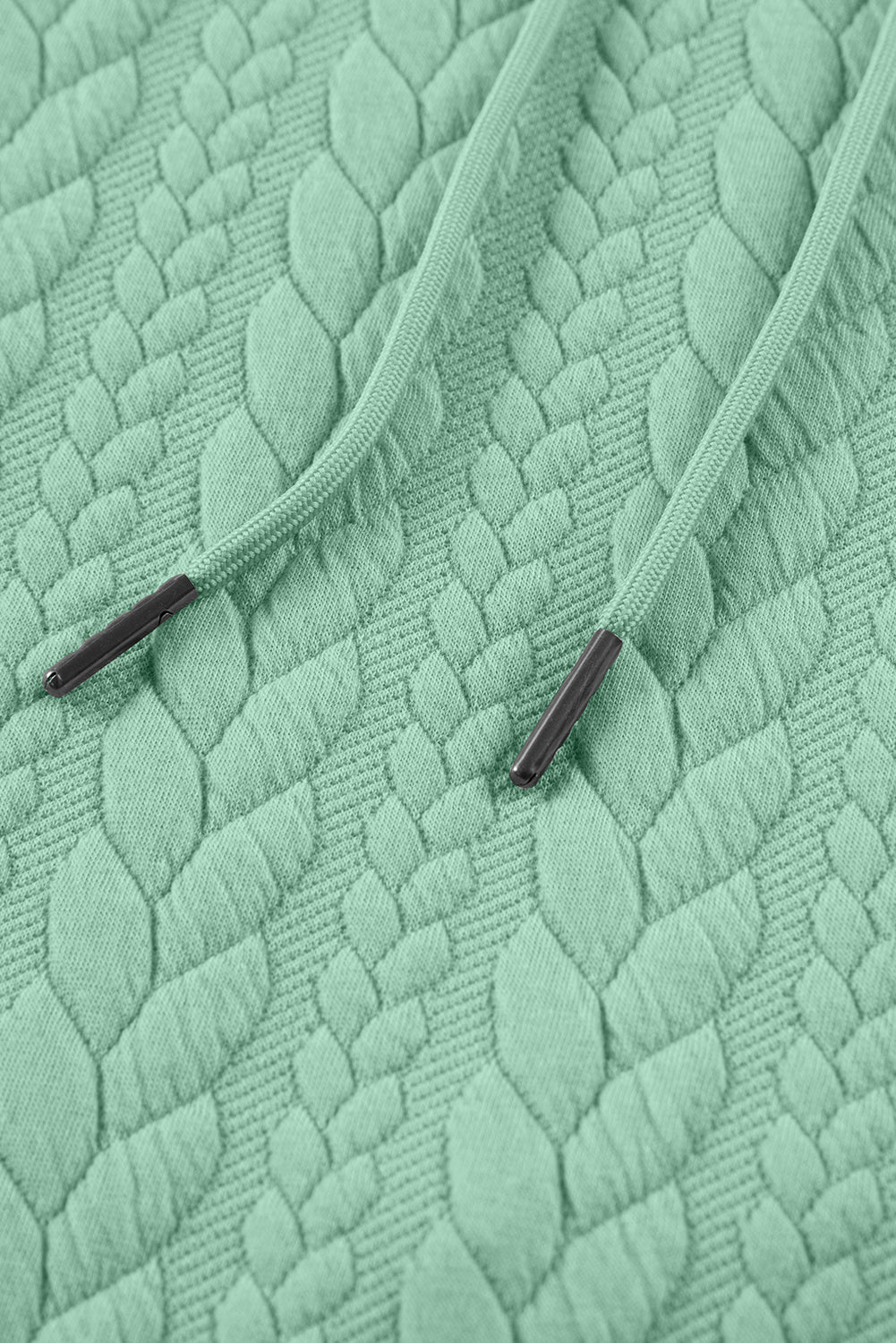 Cable Textured Baggy Hoodie - Tops/Sweatshirts & Hoodies