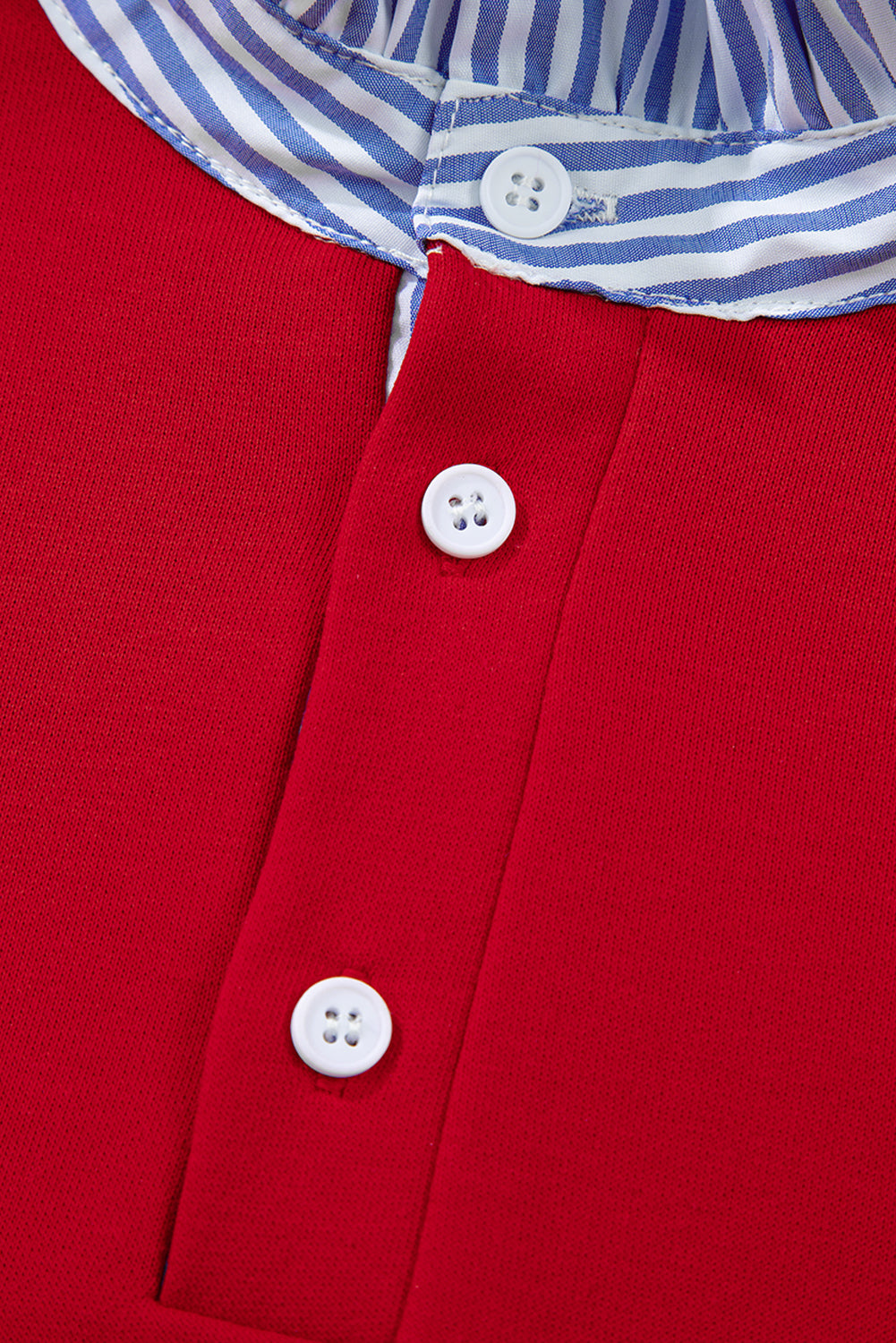 Striped Collar Bow Sweatshirt and Shorts Co-ord Set - eAura