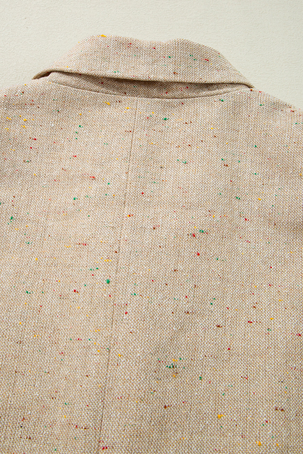 Oatmeal Single Breasted Elegant Suit Jacket eAura