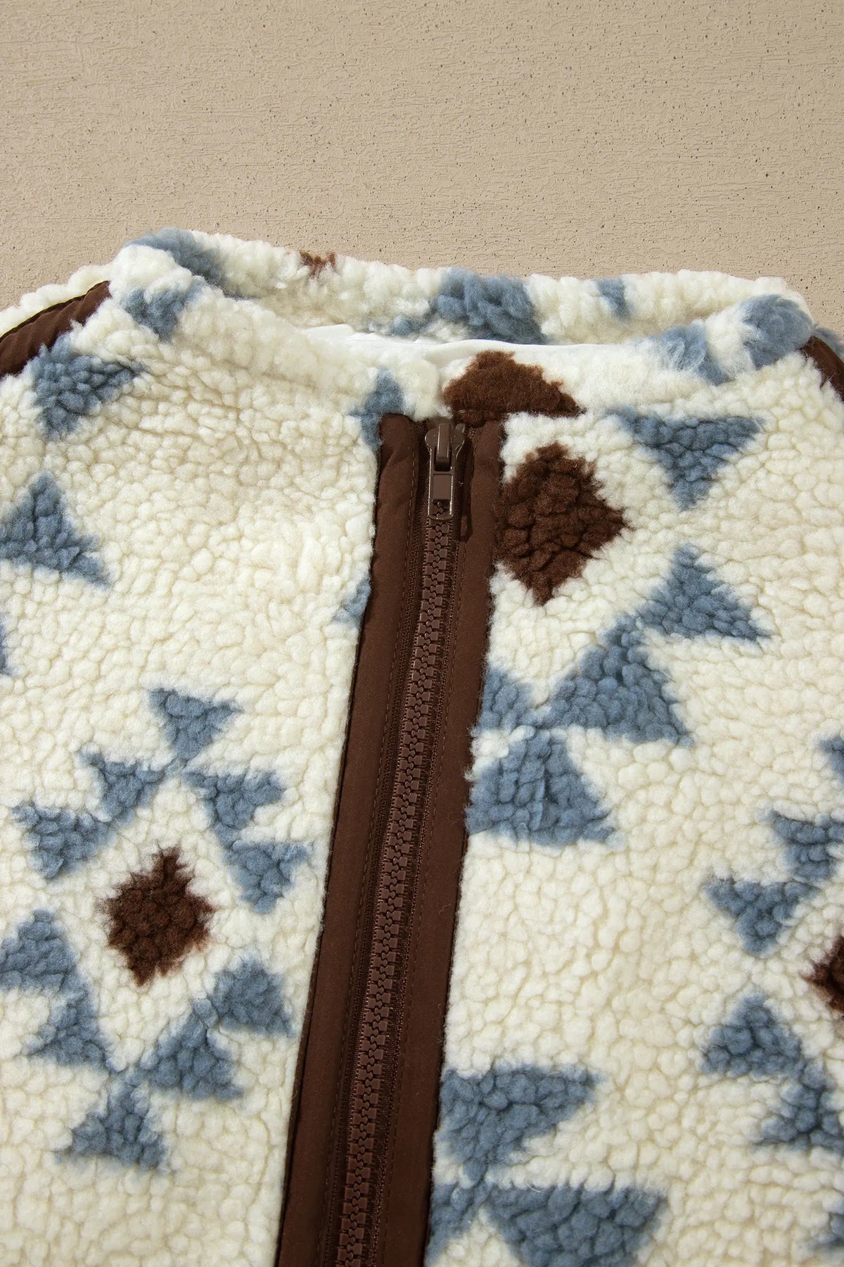 Sherpa Western-Style Long Sleeve Sweatshirt