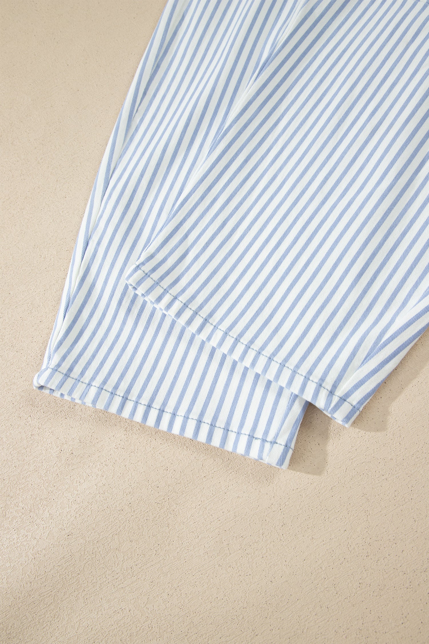 Striped Barrel Jeans – Brown, Khaki & Sky Blue