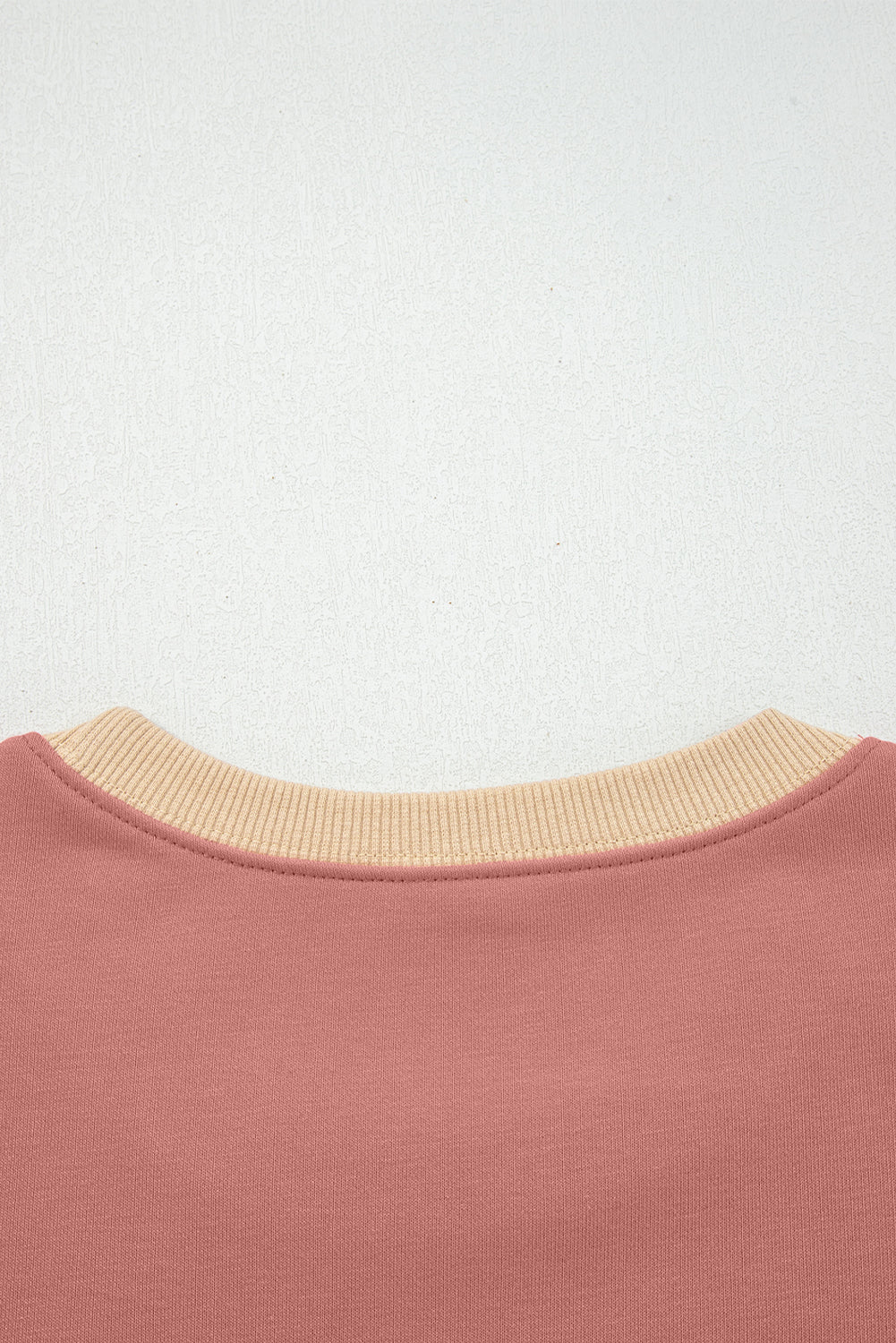 Contrast Star Patchwork Exposed Seam Uneven Hem Drop Shoulder Sweatshirt - eAura