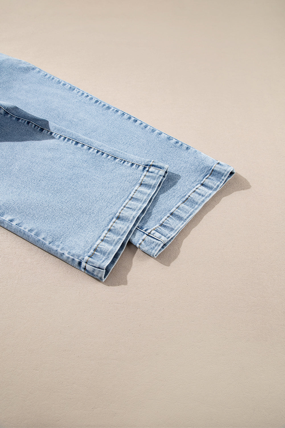 Patch Pocket Straight Leg Loose Jeans - eAura