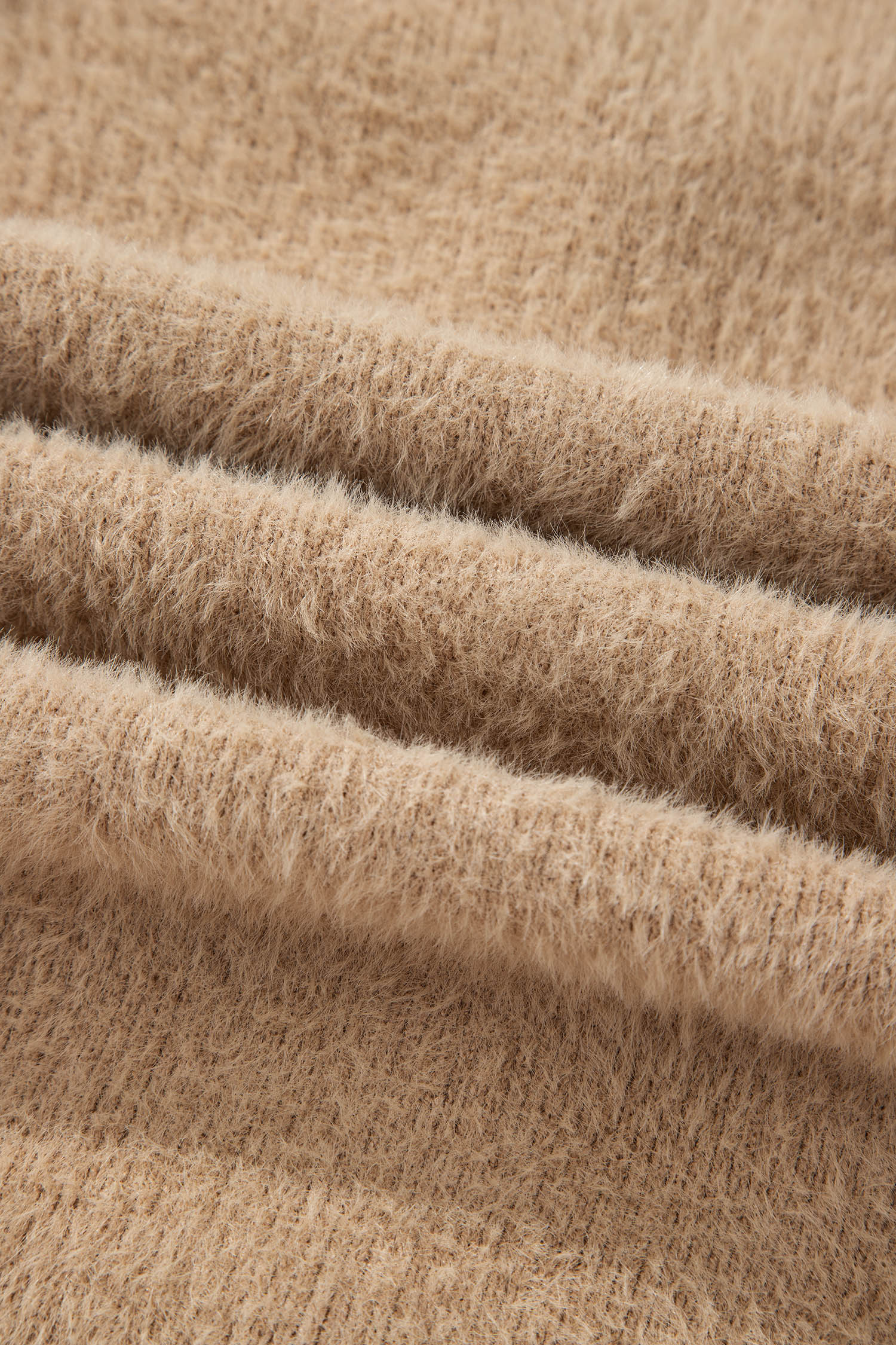 Fuzzy Buttoned Front Midi Cardigan - eAura