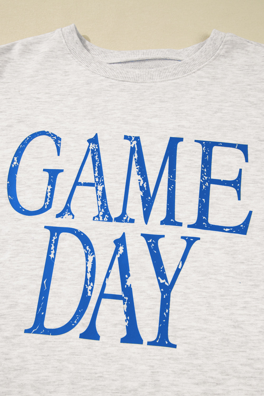 Vintage Washed GAME DAY Graphic Baggy Sweatshirt - eAura