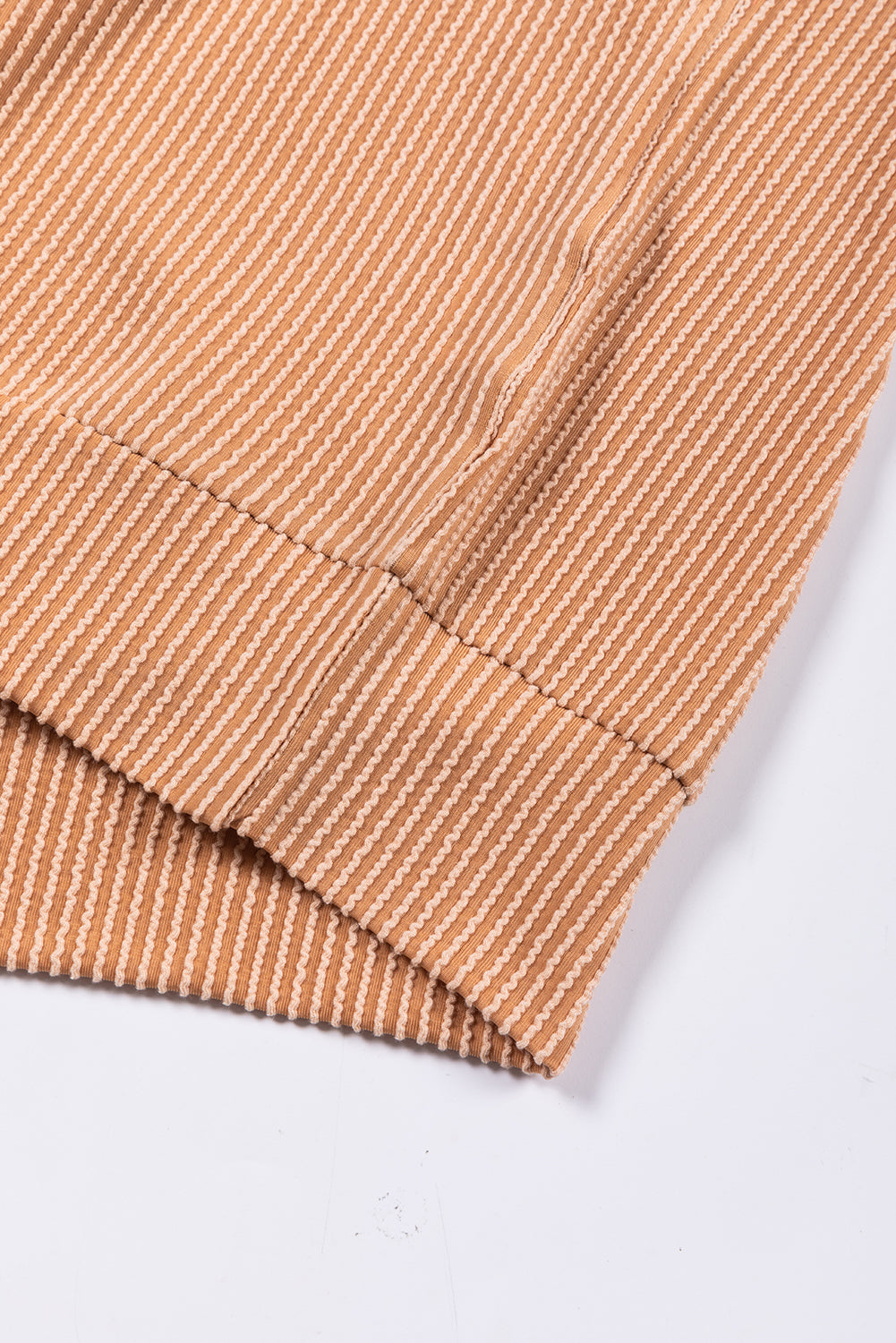 Multicolour Colour Block Long Sleeve Ribbed Loose Top eAura