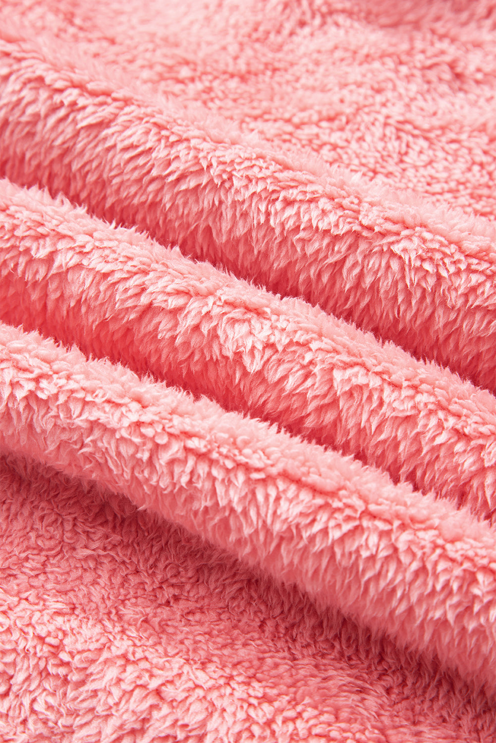 Gossamer Pink Varsity Striped Banding Patchwork Winter Plush Vest - eAura