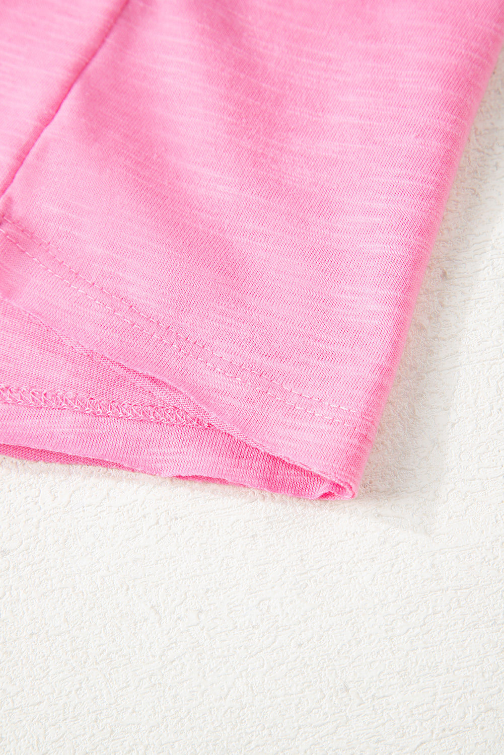 Pink Loose Fit Half Sleeve T Shirt and Skirt Set eAura