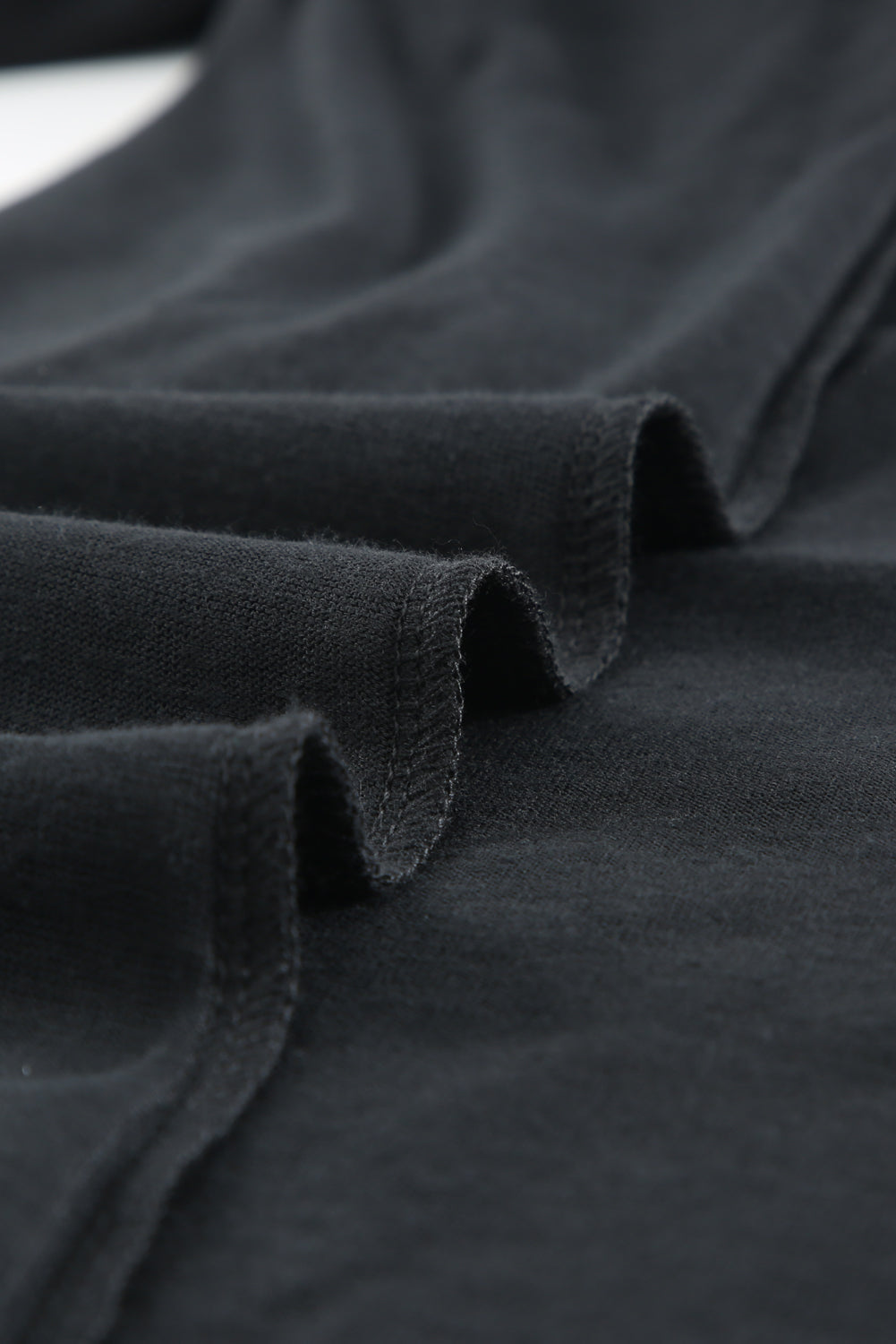 Black Solid Colour Open-Front Buttons Cardigan eAura