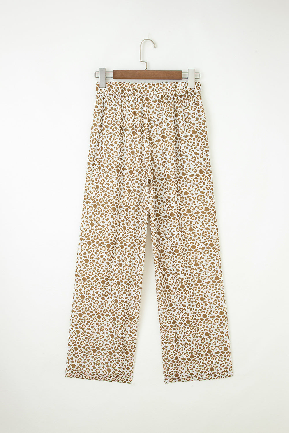 Leopard Drawstring Elastic Waistband Loose Pants - eAura