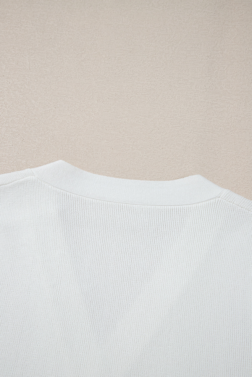 White V Neck Buttoned Sweater Vest eAura