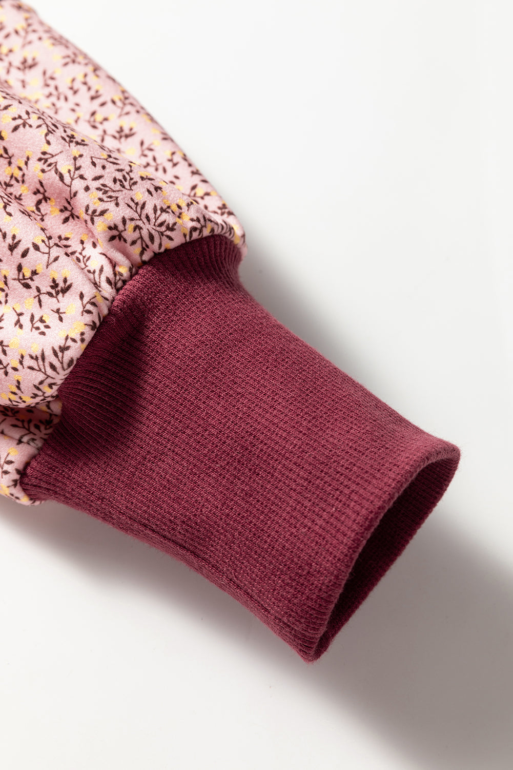 Colourblock Patchwork Sleeve Raw Seam Sweatshirt - eAura