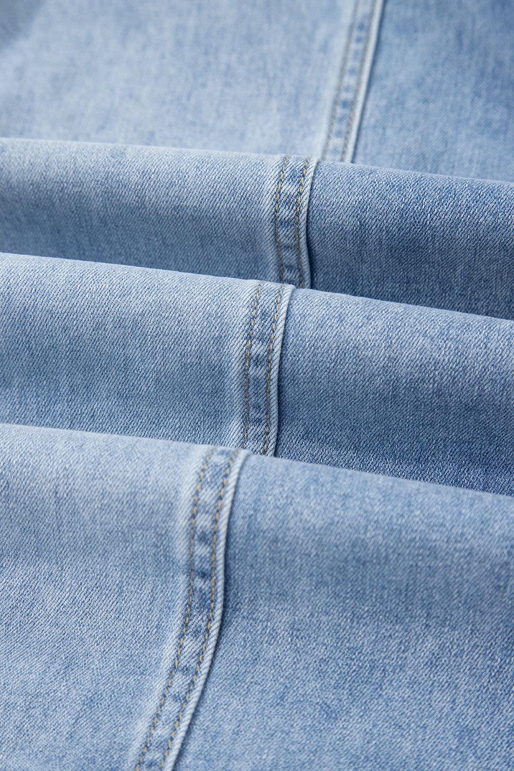 Drawstring Seam Detail Raw Hem Wide Leg Denim Jeans Dear-Lover Dropshipping