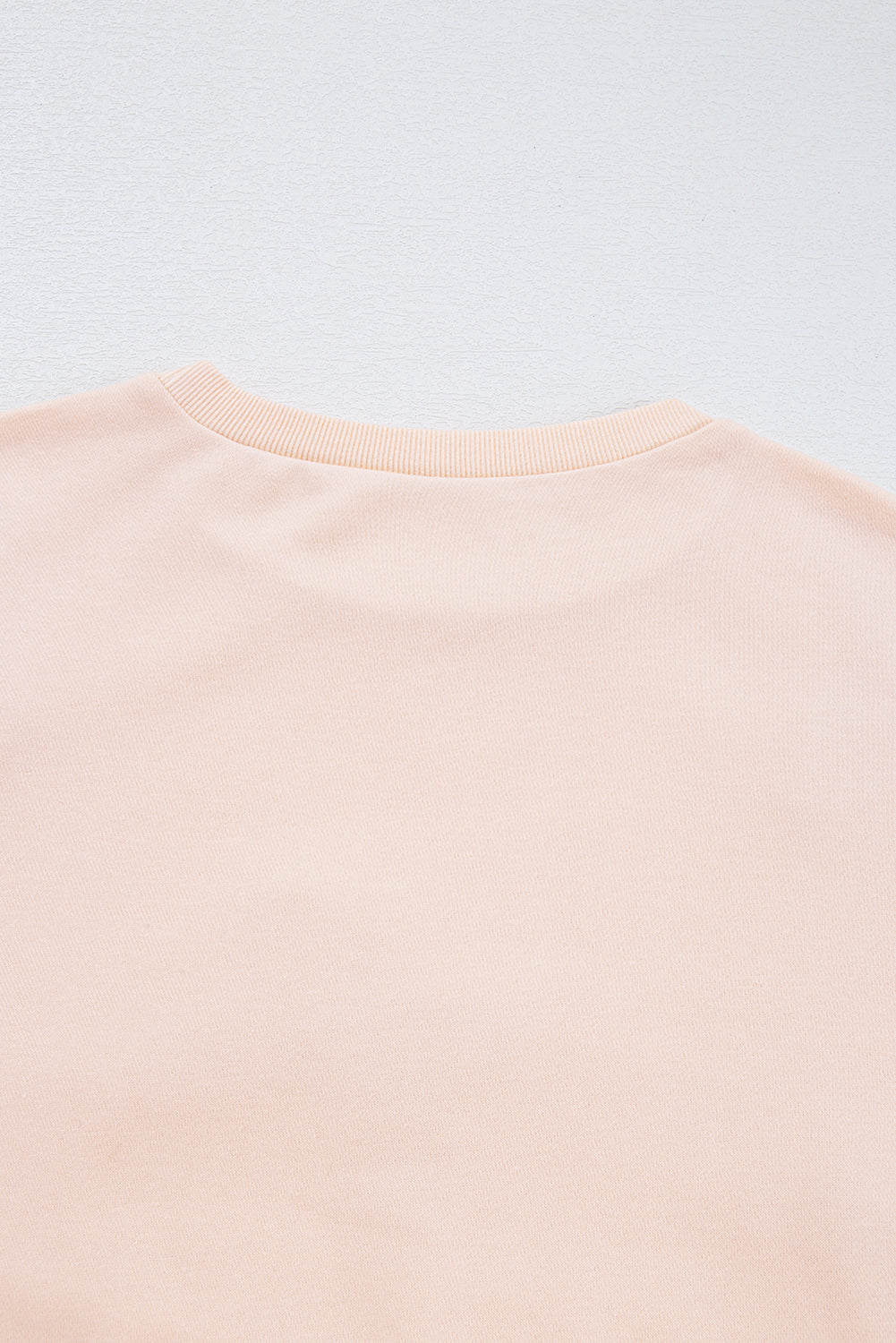Parchment Embroidered Bow Lantern Sleeve Oversized Pullover Sweatshirt eAura
