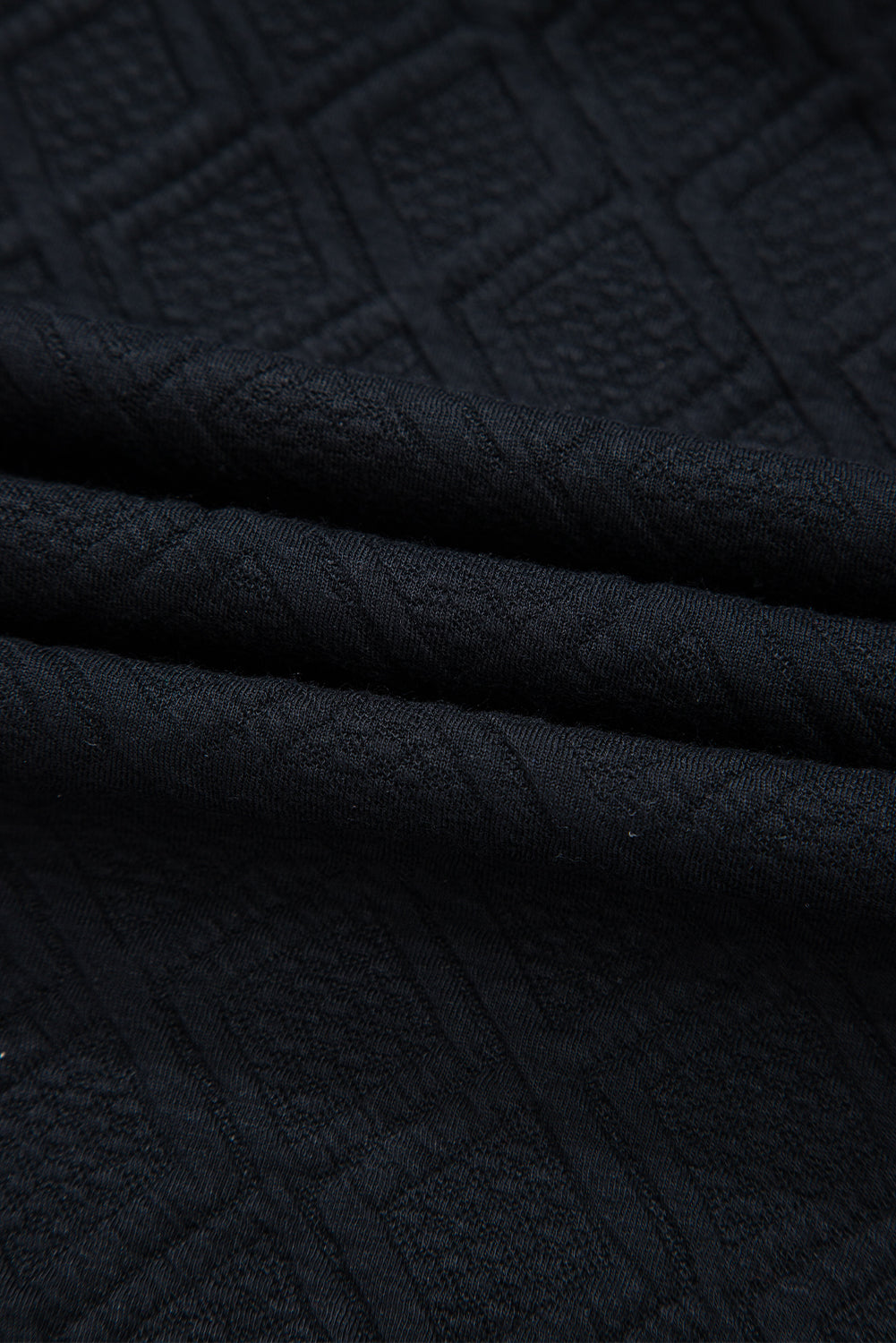 Black Striped Collared Zip up Textured Skirt Co-ord Set eAura