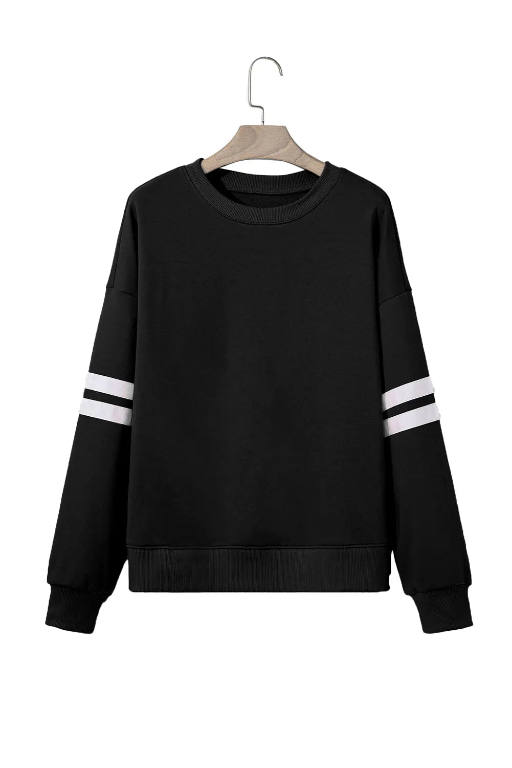 Striped Detail Drop Shoulder Oversized Sweatshirt