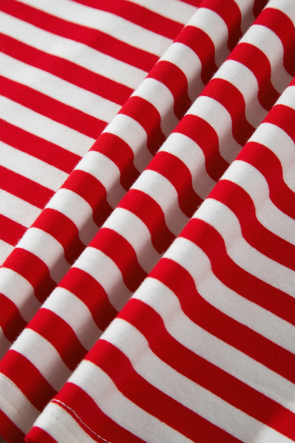 Colourblock Trim Polo Collar Drawstring Elastic Waist Band Casual 2pcs Outfit – Red Stripe