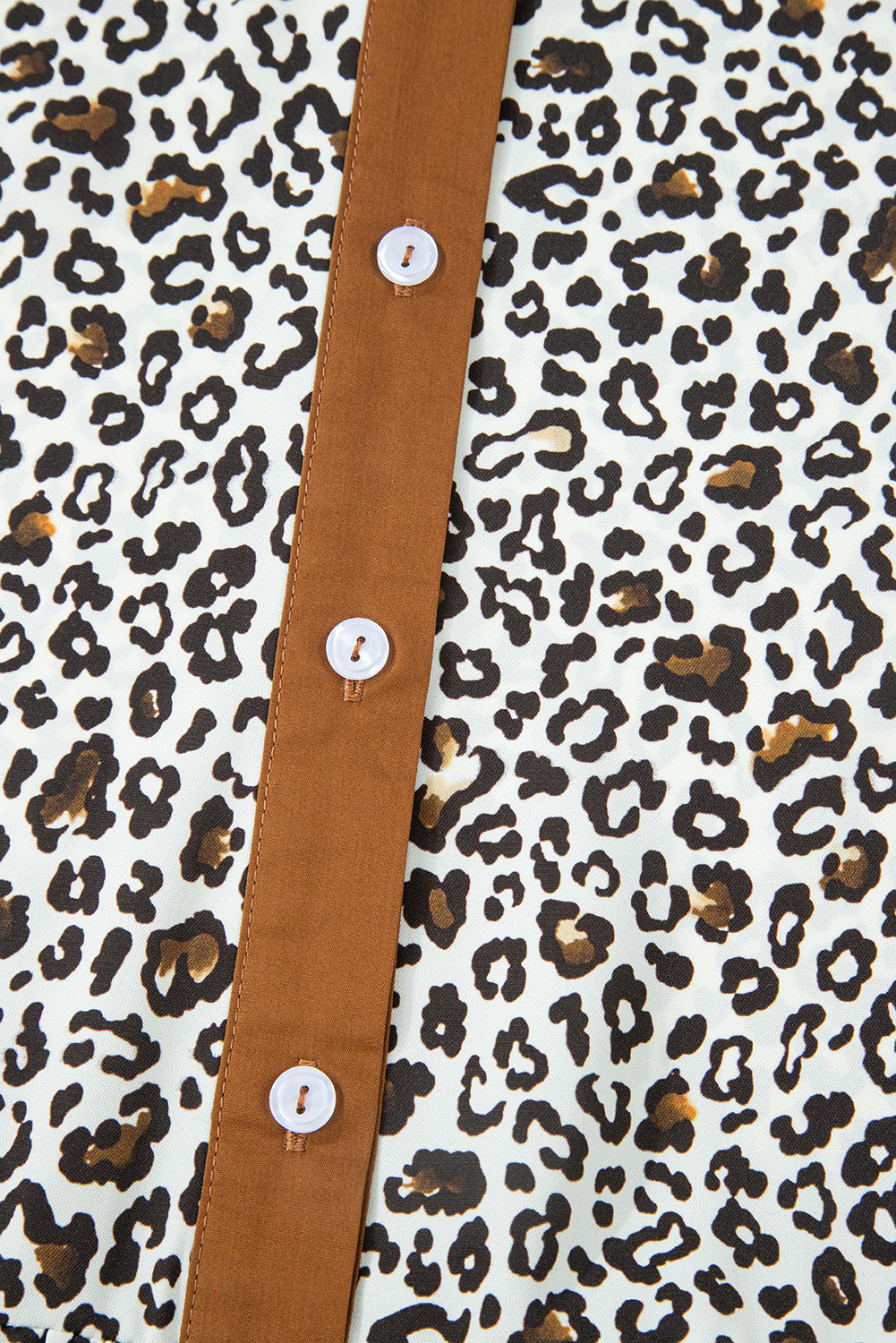 Plus Size V-Neck Leopard Print Puff Sleeve Mini Dress - eAura