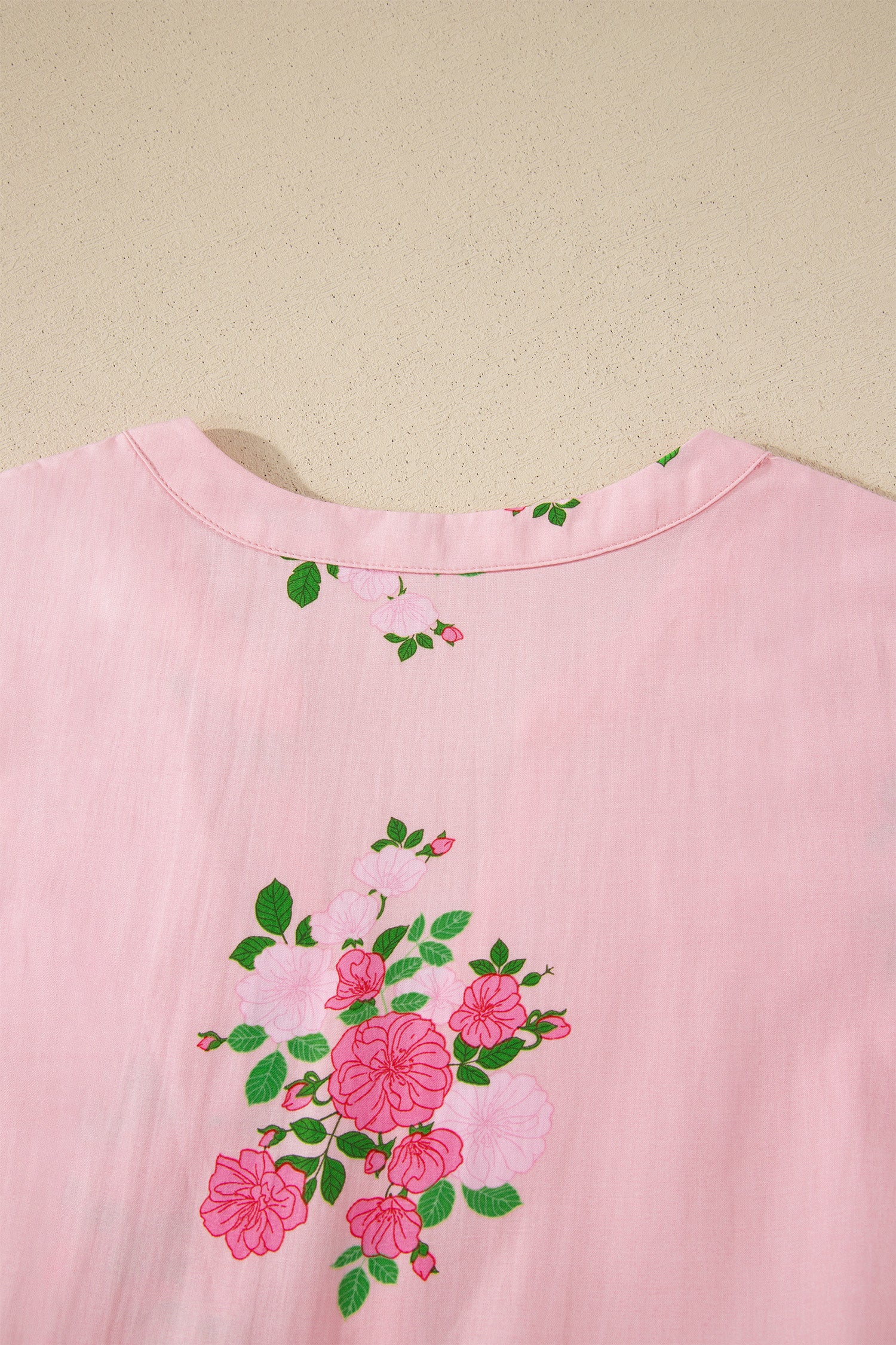 Floral Print Flutter Sleeve Maxi Dress