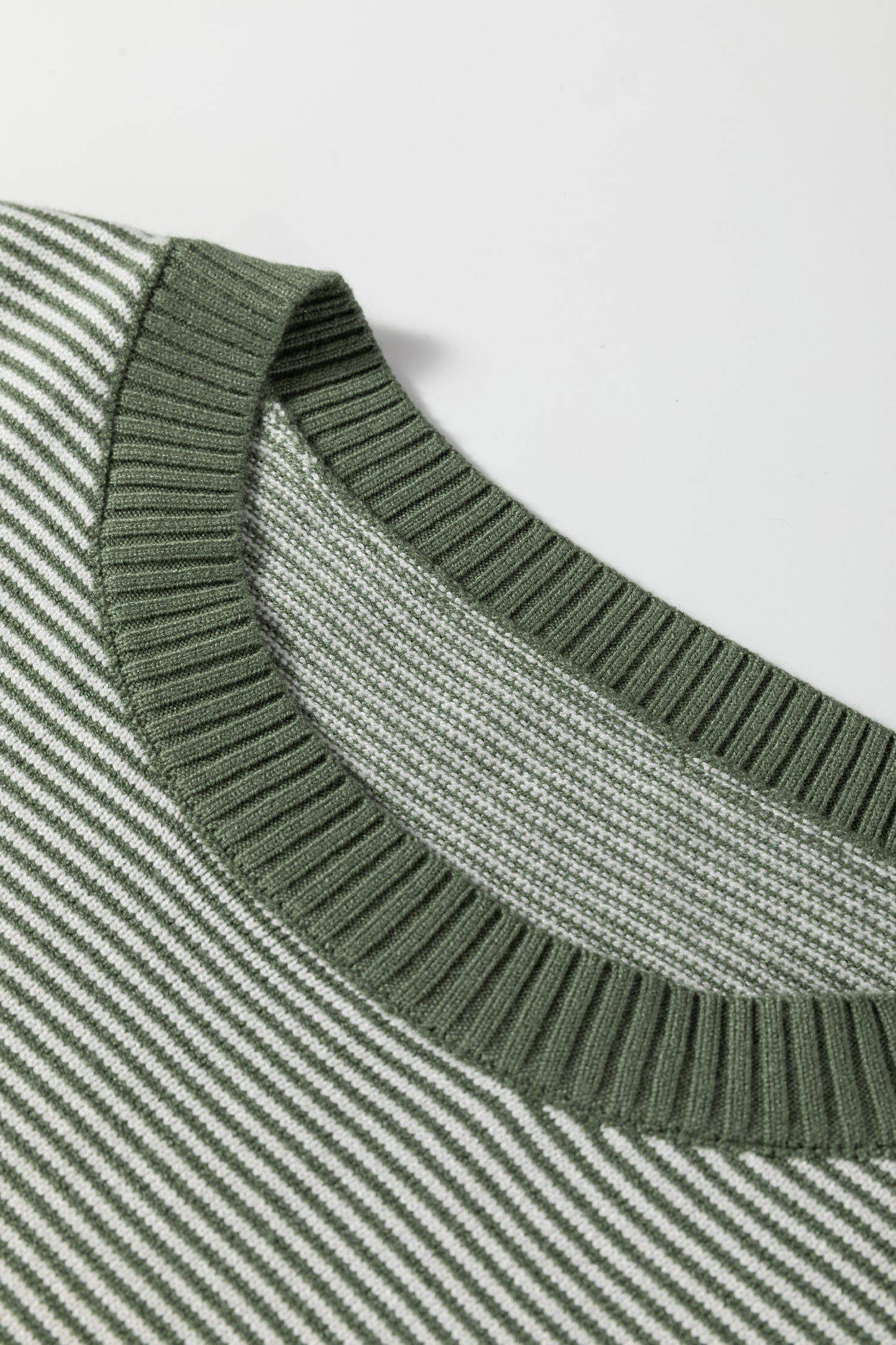 Striped Dolman Oversize Tunic Sweater - eAura