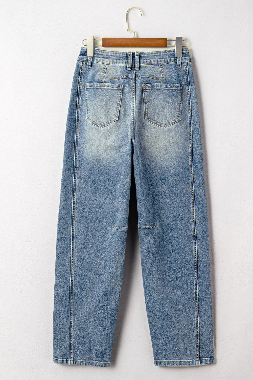 Washed Seam Detail Shift Jeans - eAura