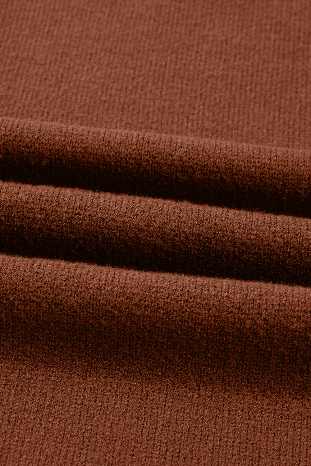 Ribbed High Neck Front Pockets Center Seam Shift Sweater Dress - eAura