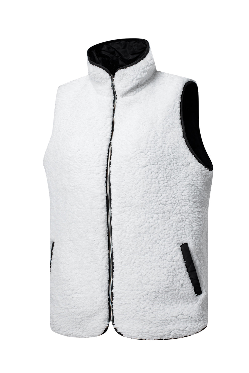 Black Fleece Lined Quilted Zip up Gilet Beagle Boutique Fashion Outlet