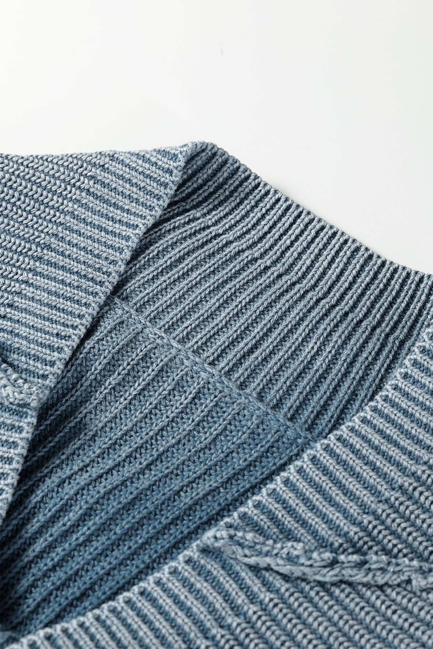 Mineral Wash Exposed Seam Patchwork Knit Open Sweater Cardigan - Sweaters & Cardigans/Cardigans