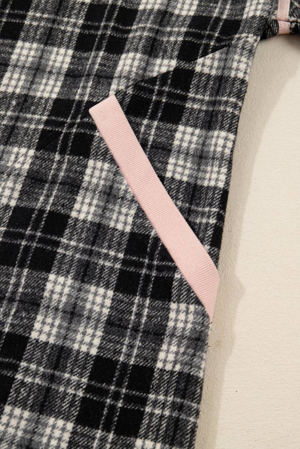 Polo Collar Zip up Contrast Trim Shift Long Sleeve Mini Dress - eAura