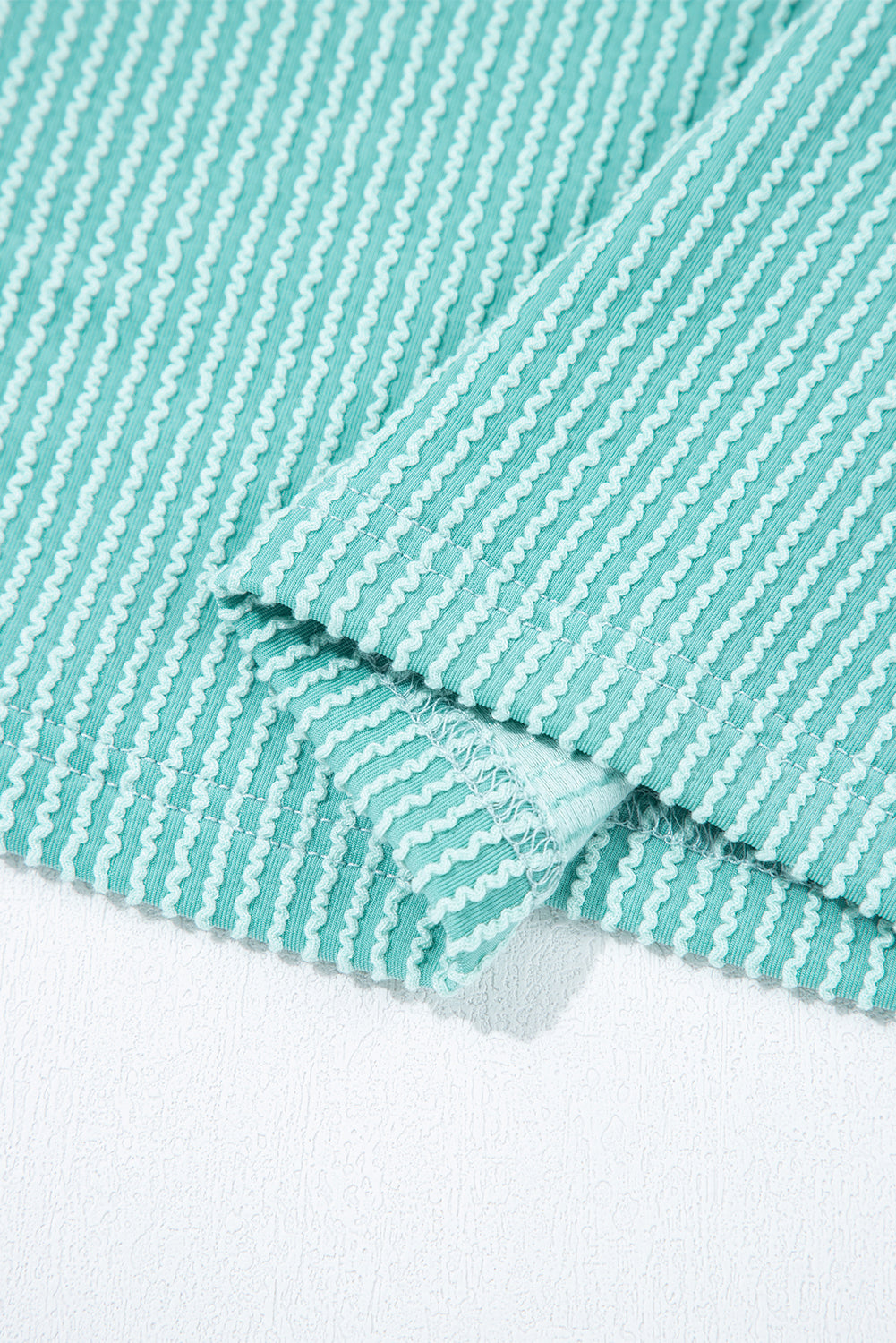 Multicolour Twisted Ribbed Henley Top - eAura