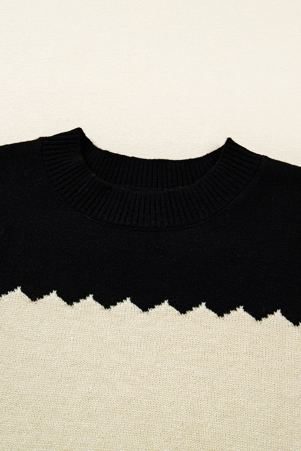 Crew Neck Drop Shoulder Sweater Dear-Lover Dropshipping