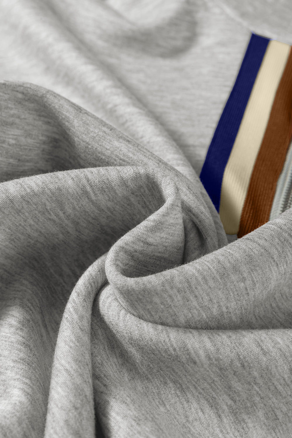 Striped Patchwork Quarter Zip Pullover Loose Trousers Co-ord set - eAura