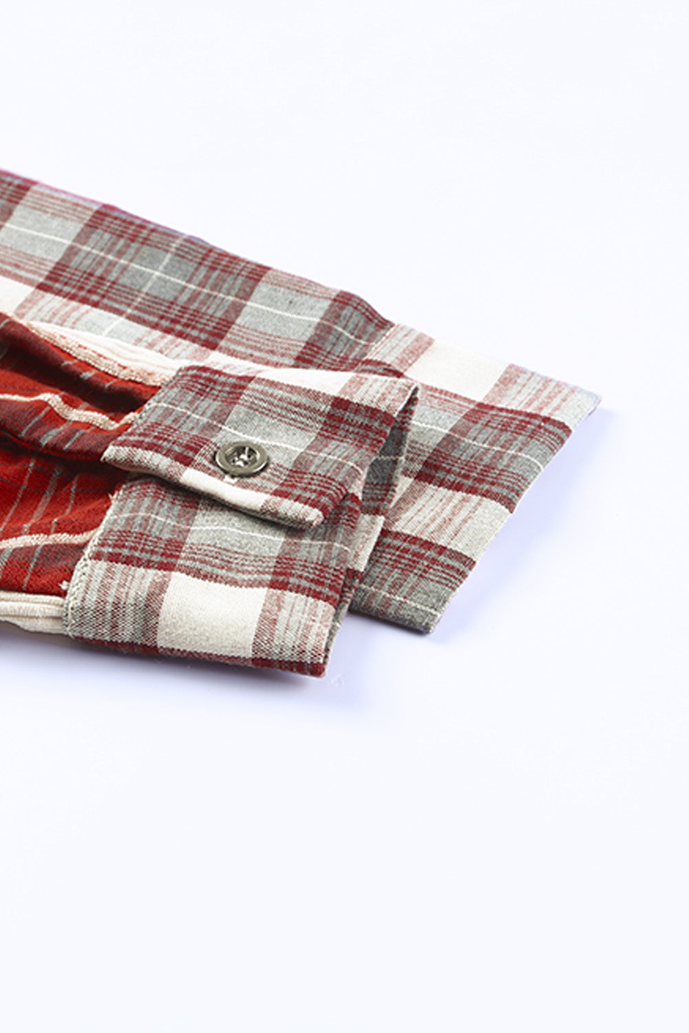 Plaid Corduroy Patchwork Shacket Beagle Boutique Fashion Outlet