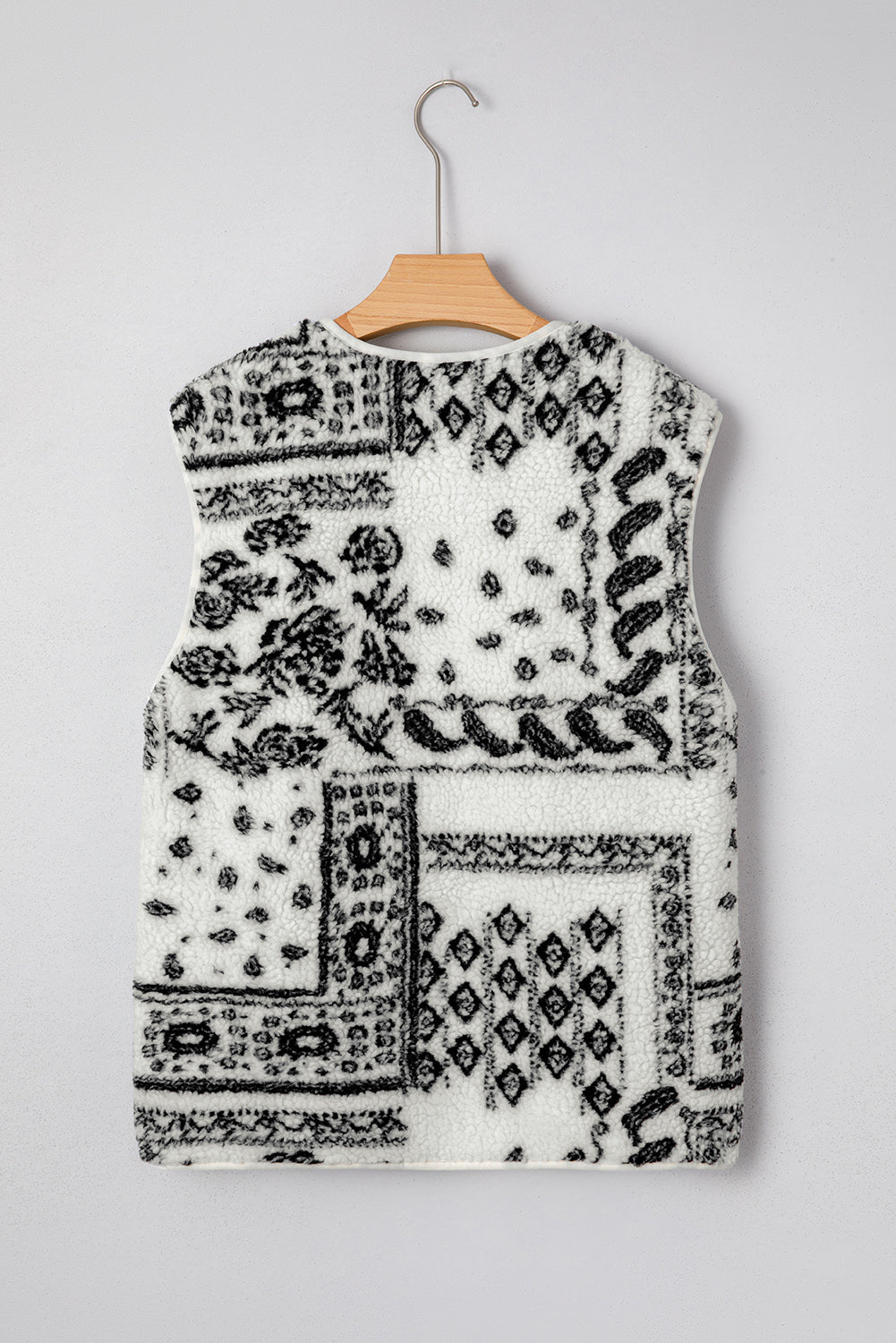 Print Pocketed Western Fashion Gilet - eAura