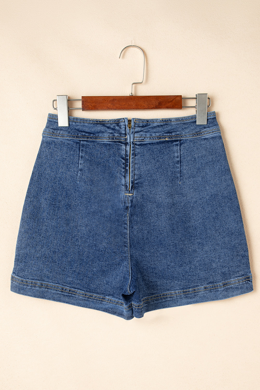 Ashleigh Blue Faux Wrapped Mini Denim Skort eAura
