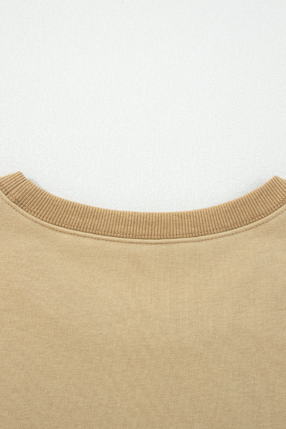 Contrast Star Patchwork Exposed Seam Uneven Hem Drop Shoulder Sweatshirt - eAura