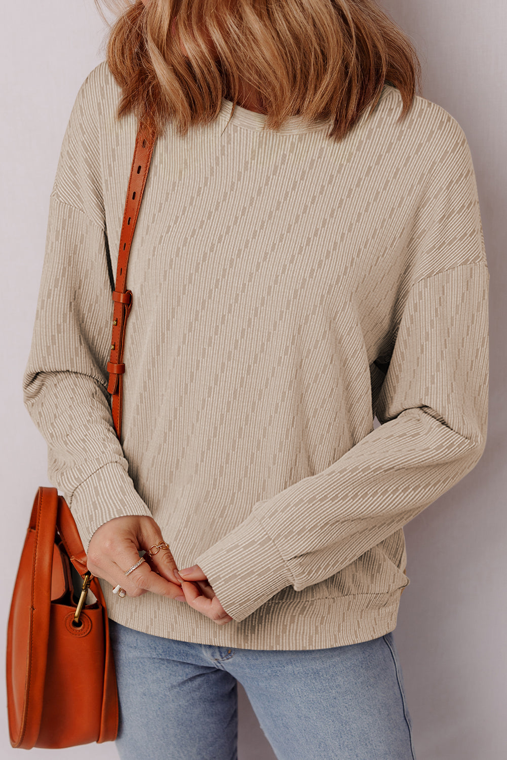 Textured Long Sleeve Top - eAura