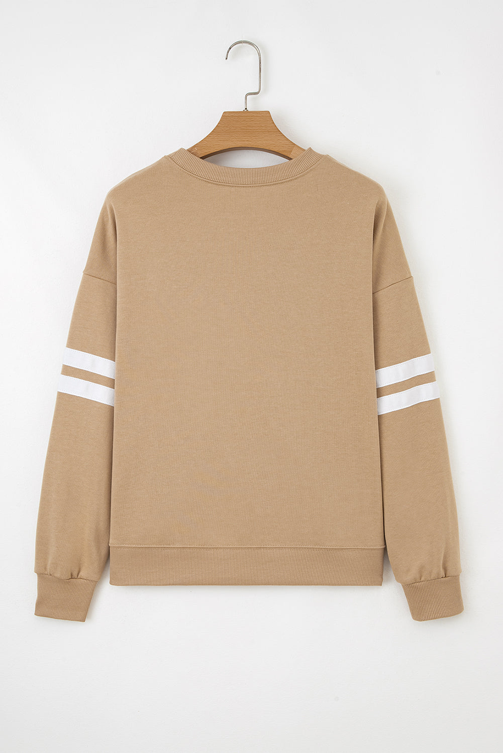 Striped Detail Drop Shoulder Oversized Sweatshirt