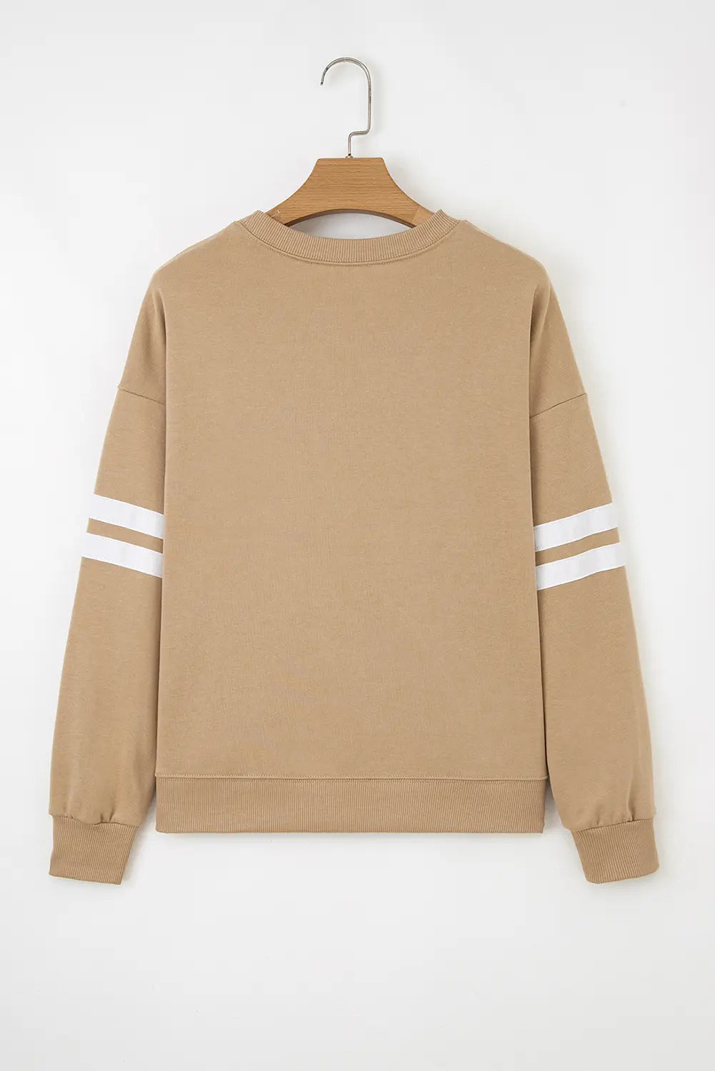 Striped Detail Drop Shoulder Oversized Sweatshirt