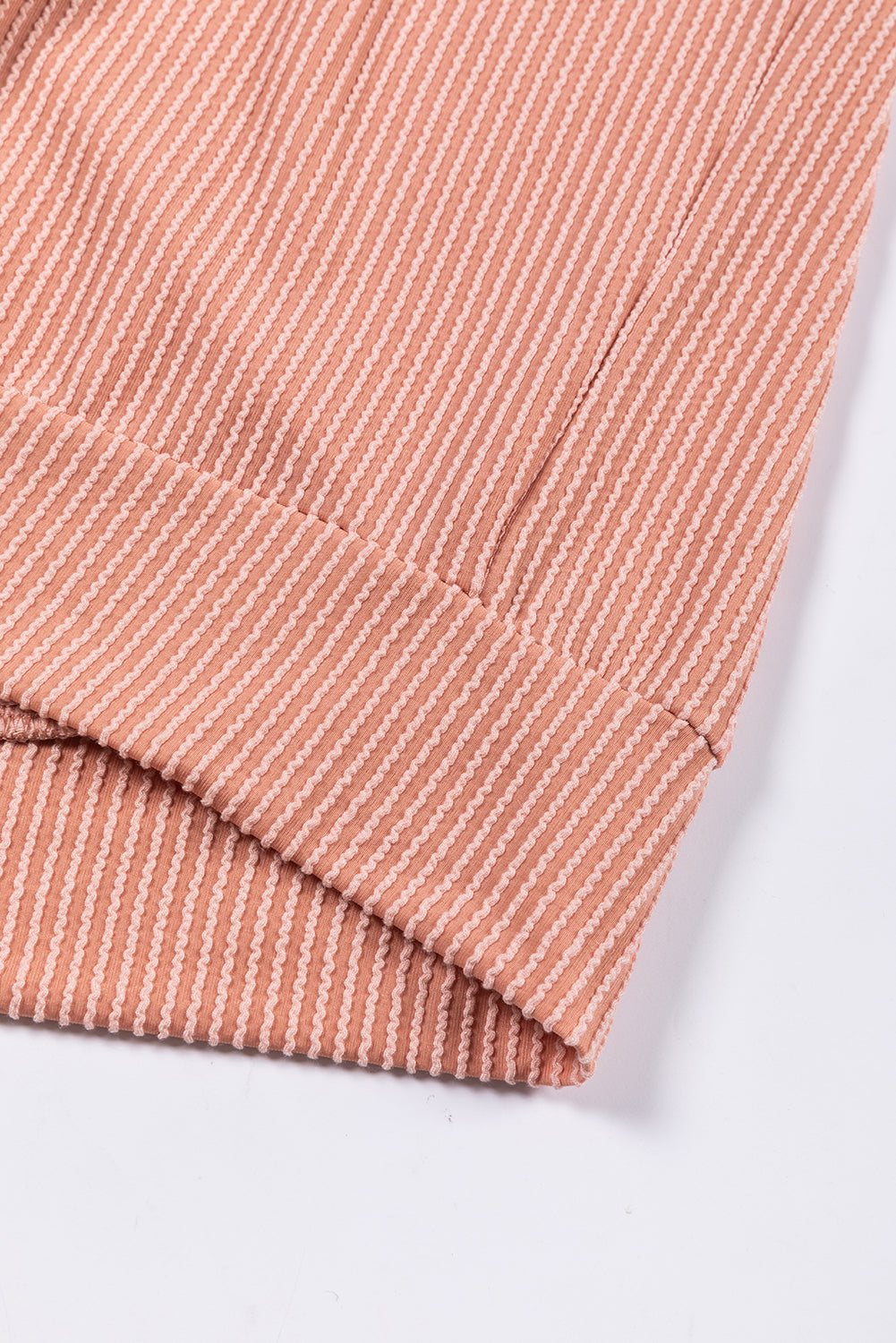 Multicolour Colour Block Long Sleeve Ribbed Loose Top eAura