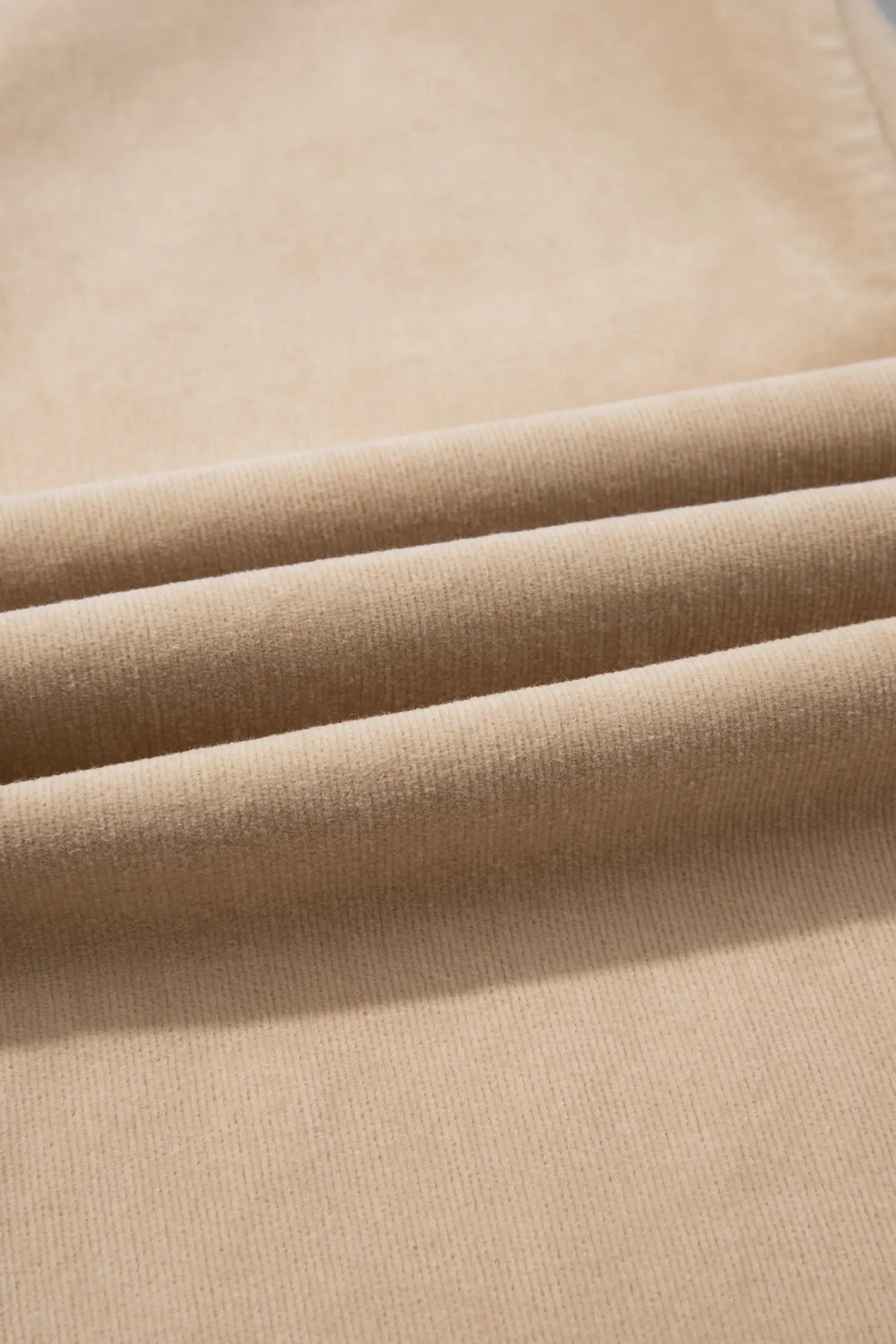 Ribbed Side Panel Colourblock Straight Leg Trousers – Latte