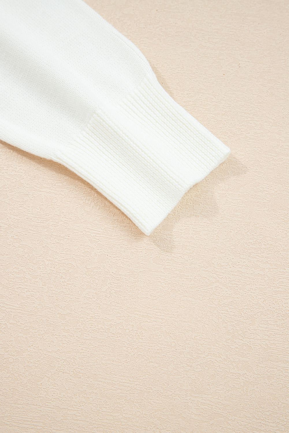 White Sequined GAME DAY Graphic Round Neck Sweater eAura