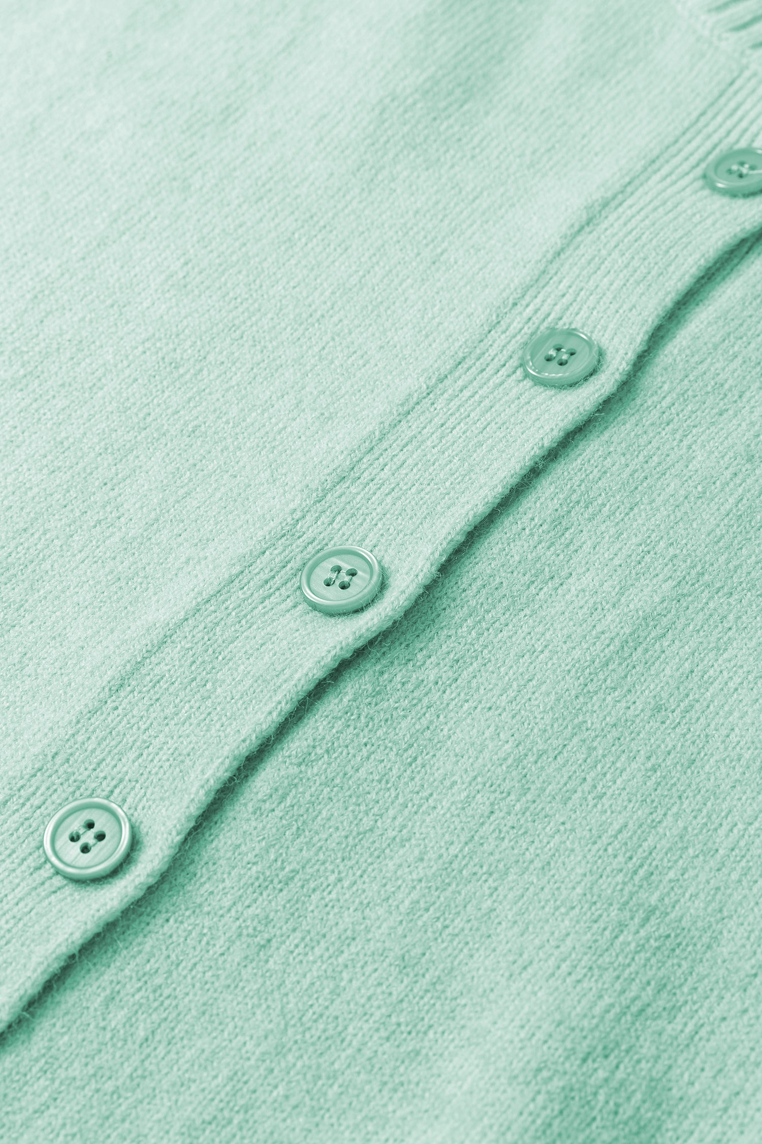 3/4 Sleeve Boxy Knit Button Down Sweater Cardigan – Lavendula