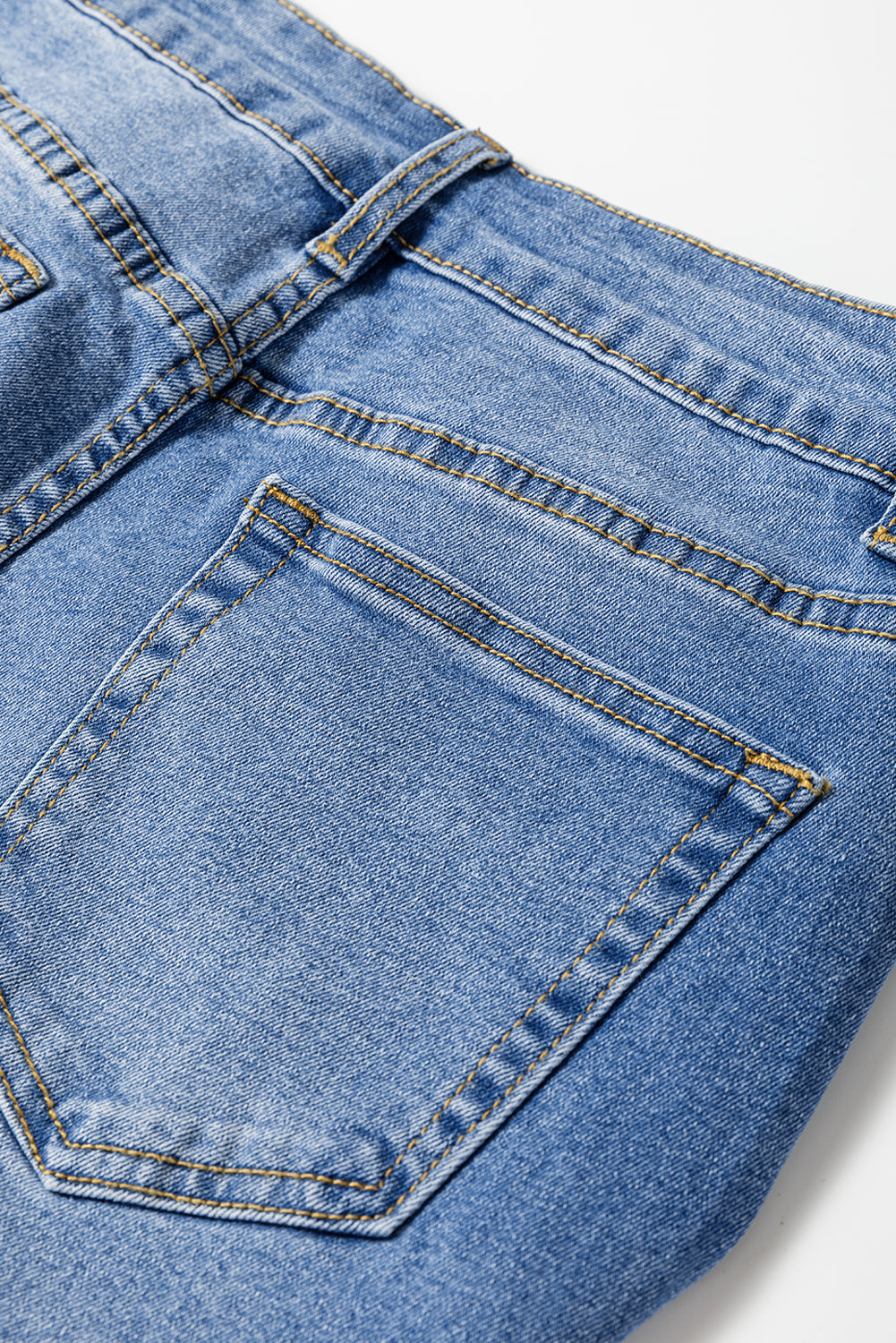 Raw Hem Straight High Rise Loose Jeans - eAura