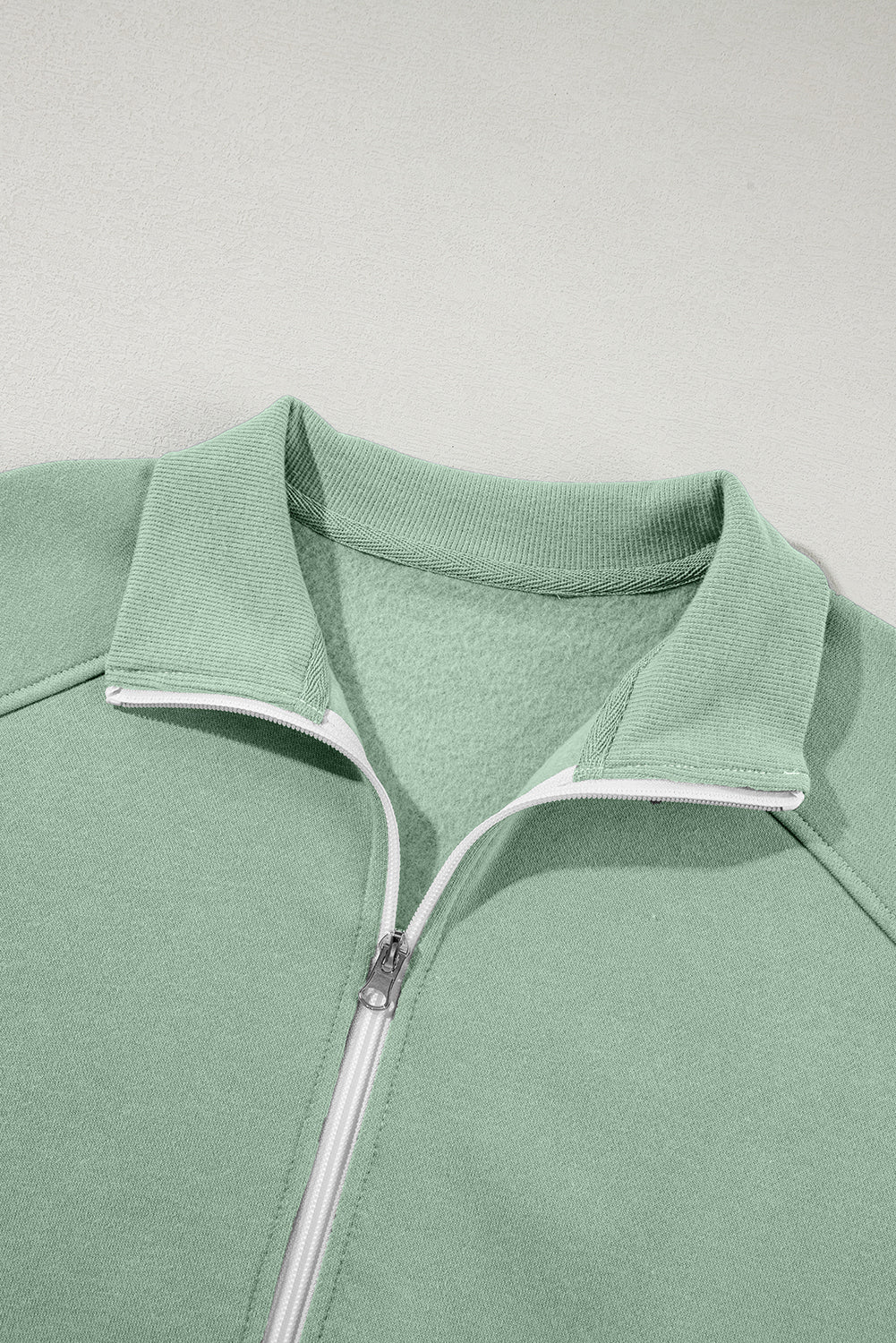 Drop Shoulder Zip Up Jacket Drawstring Joggers Co-ord Set - eAura